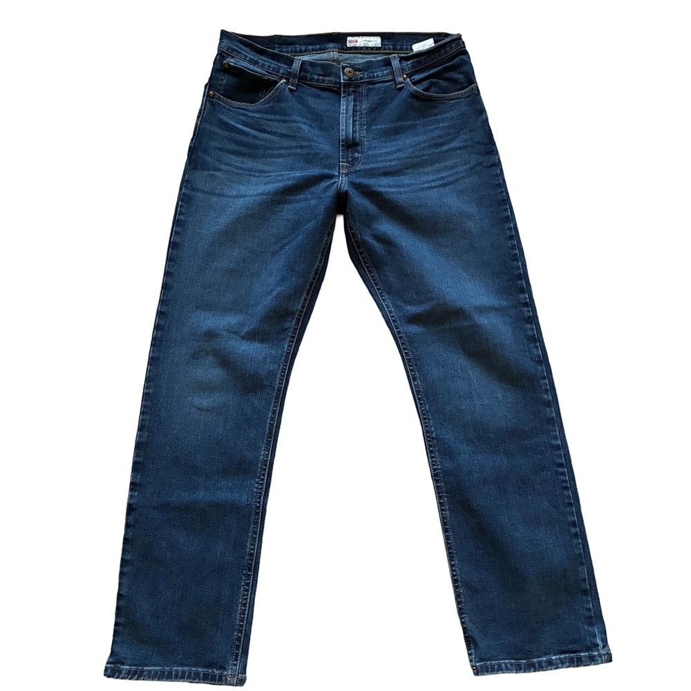 Wrangler Five Star Premium Straight Fit Jeans 34x30 Dark Wash